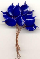 Cobalt Blue Small Leaves